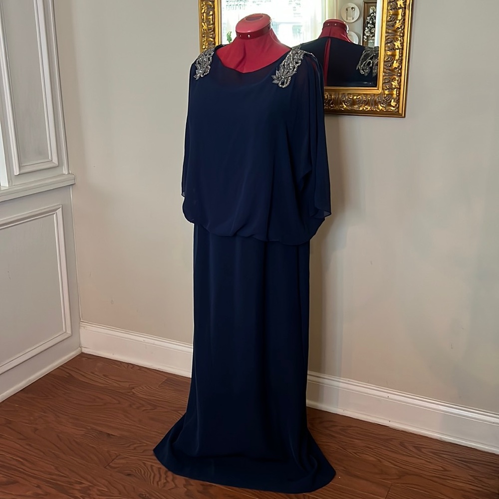 ✨Gorgeous Navy Embellished Mother of Bride or Groom Formal Gown